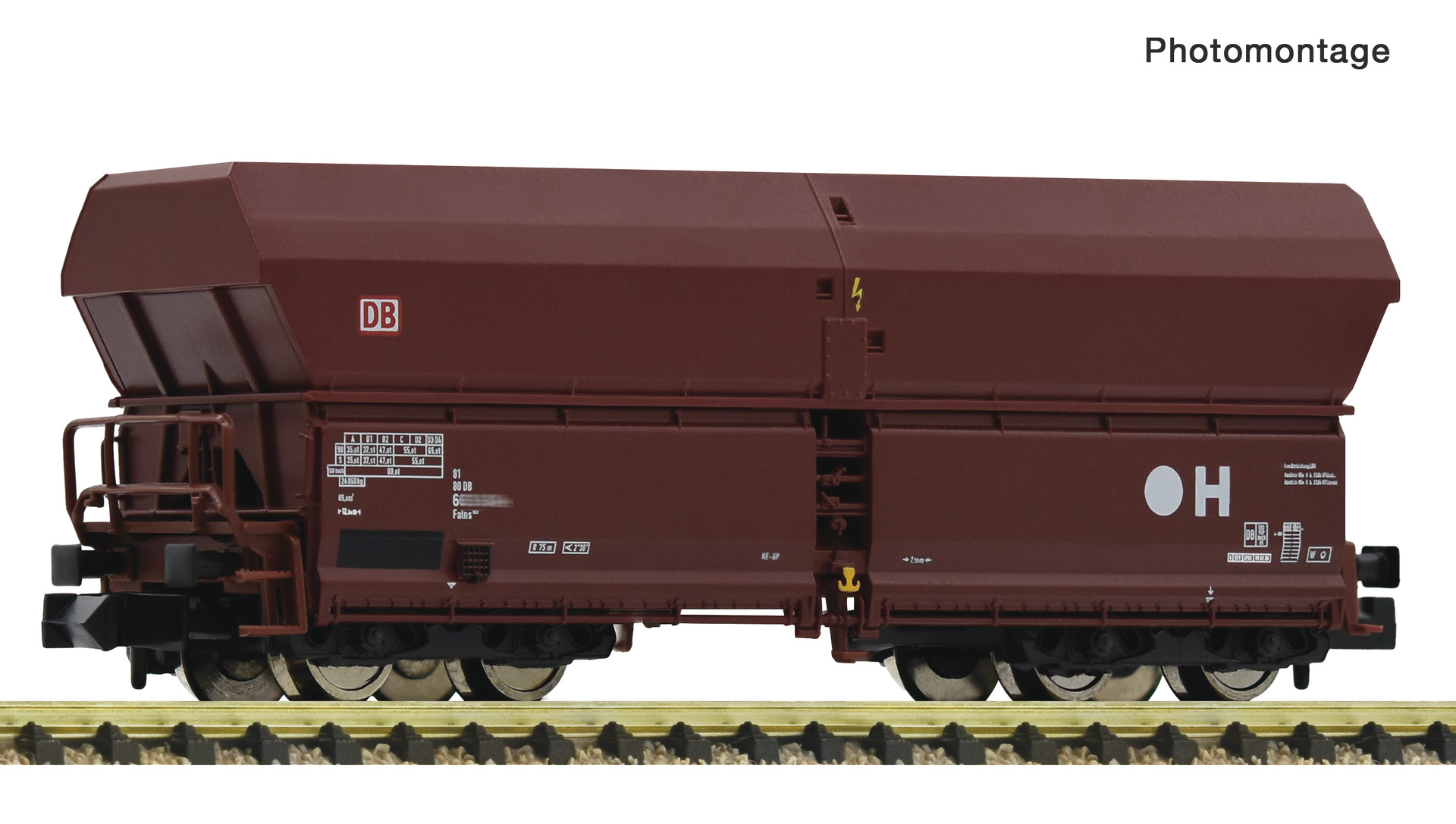 FLEISCHMANN 852323 Spur N  Selbstentladew.4a. Erzwagen DB-AG