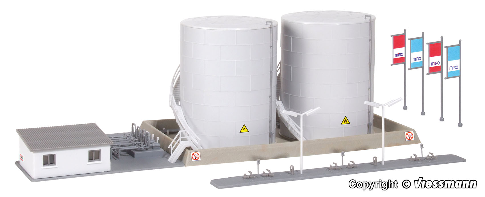 Kibri 37467 Spur N Zwei Hochtanks MIRO mit Bue     28,95