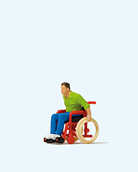 Spur H0 Rollstuhlfahrer                          Preiser H0