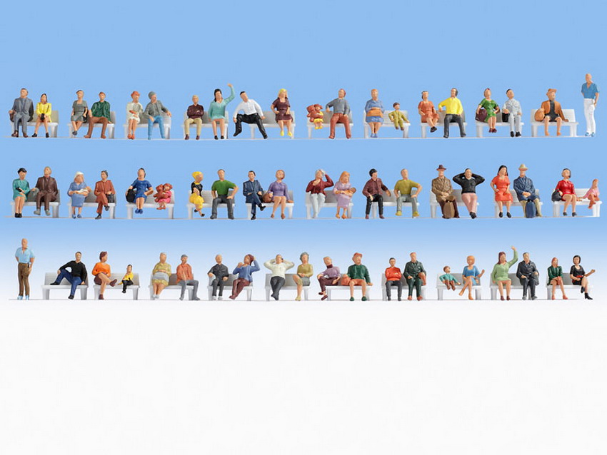 NOCH 38402 Spur N Mega-Spar-Set “Sitzende” 60 Figure74,99