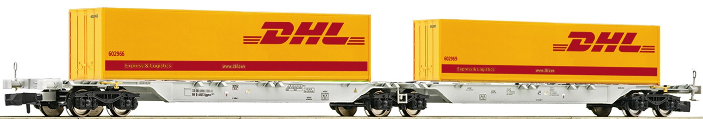 Fleischmann 825332 Spur N  Doppeltragwagen AAE DHL Container