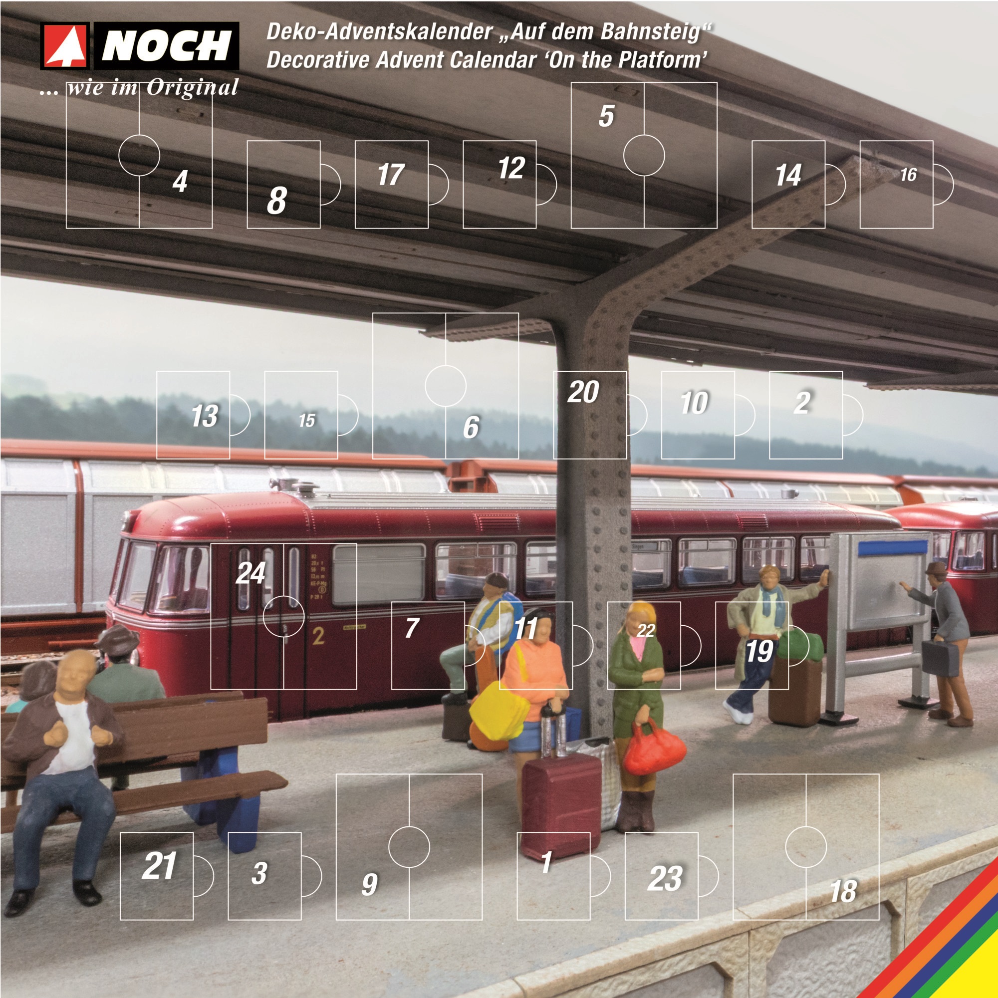 NOCH 65593 Spur H0 Deko-Adventskalender „Auf dem Bah49,99