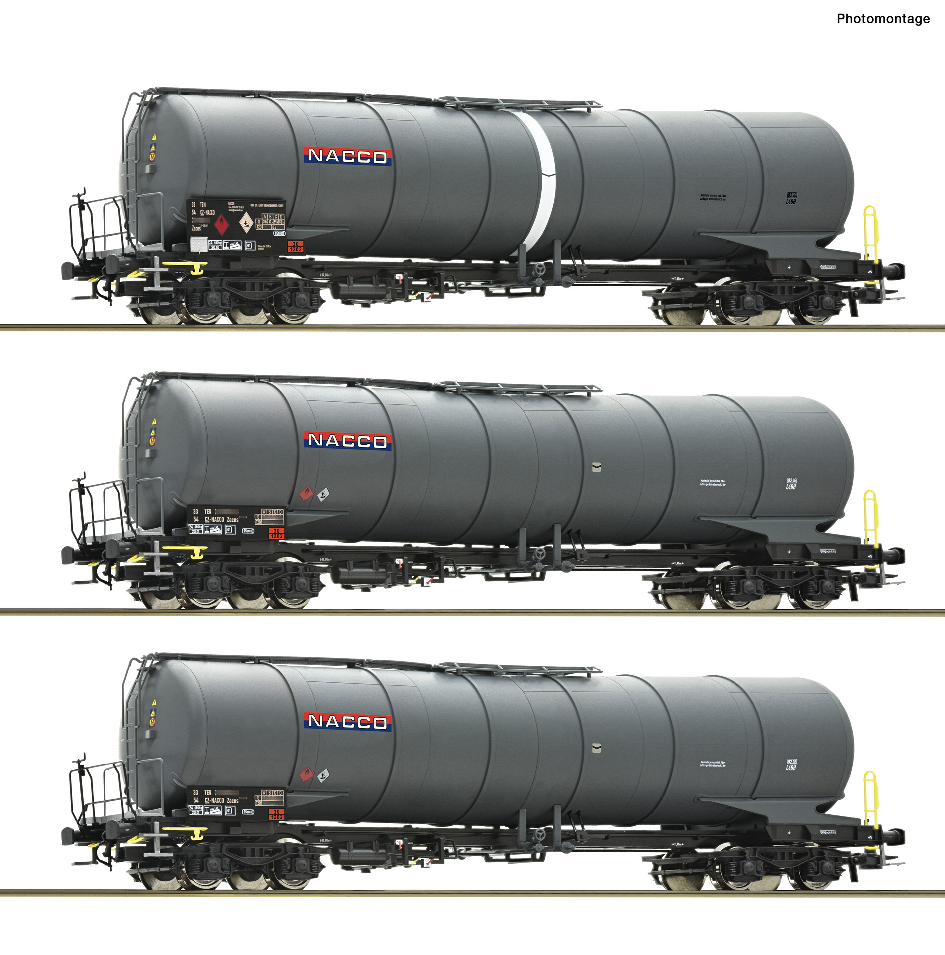 ROCO R6600197 Spur H0 3-tlg. Set: Kesselwagen DC      179,9