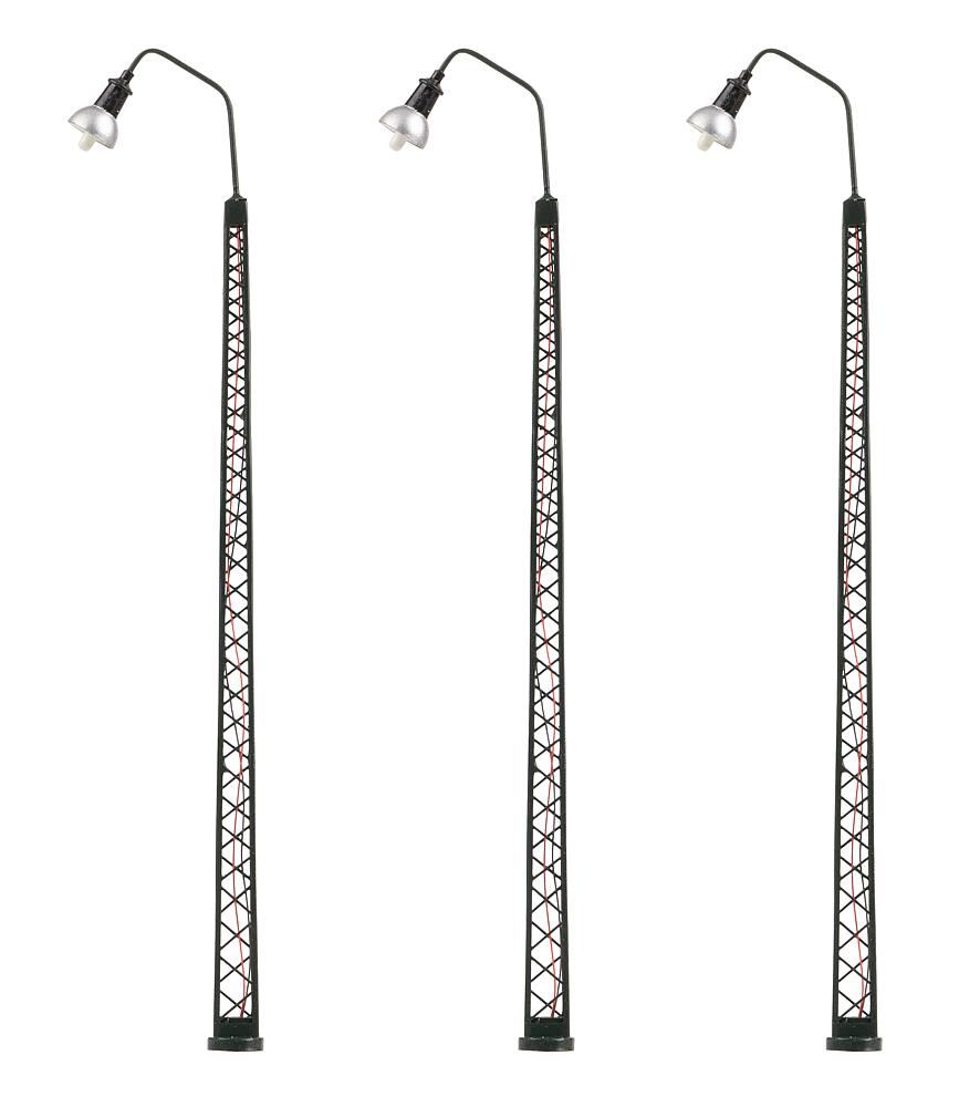 Faller 180109 Spur H0 LED-Gittermast-Bogenleuchte, kaltweiß,