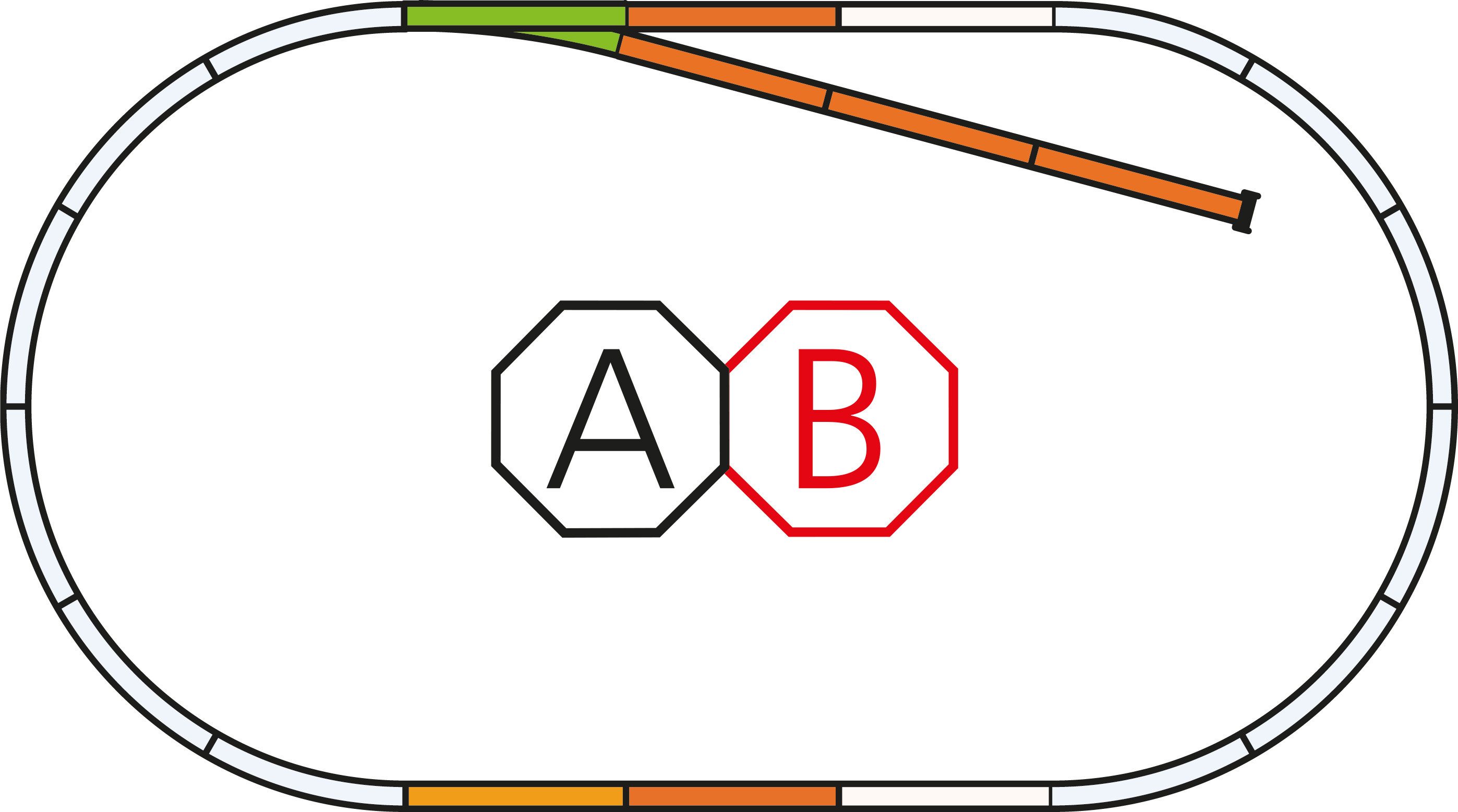 PIKO 55311 H0 PIKO A-Gleis mit Bettung Set: