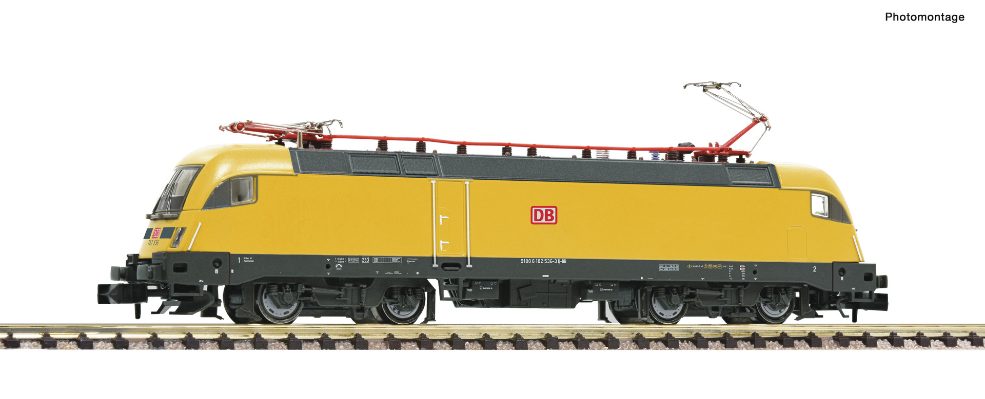 FLEISCHMANN 7560026 Spur N  E-Lok BR 182 DB Netz! gelb209,9