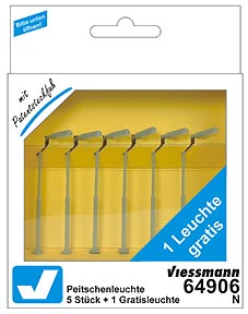 Viessmann 64906 Spur N Peitschenleuchte 5+1 LED we 68,95