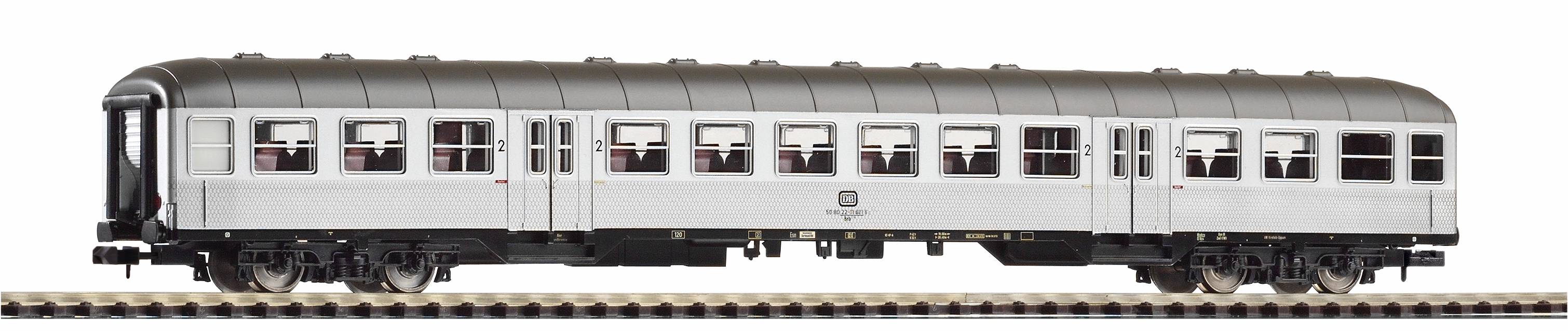PIKO 40649 N-Personenwg. Silberling 2. Kl. DB Ep.4 schwarzer
