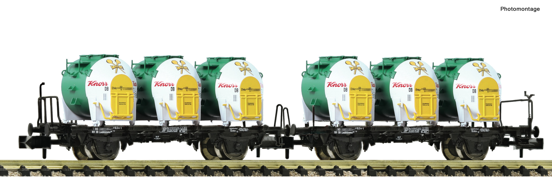 Spur N DoppelBehältertragwagen Knorr  NH2022  ey[UVP 071.90]