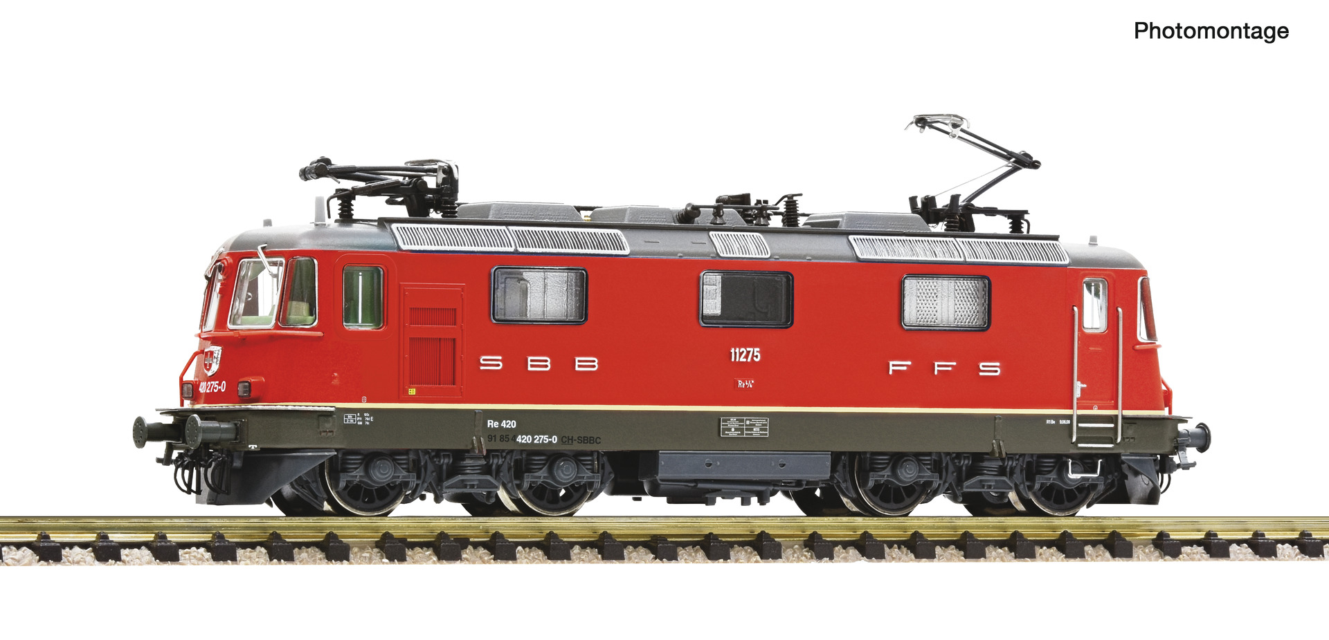 FLEISCHMANN 7570045 Spur N  E-Lok Re 4/4II SBB rot DCC-Sound