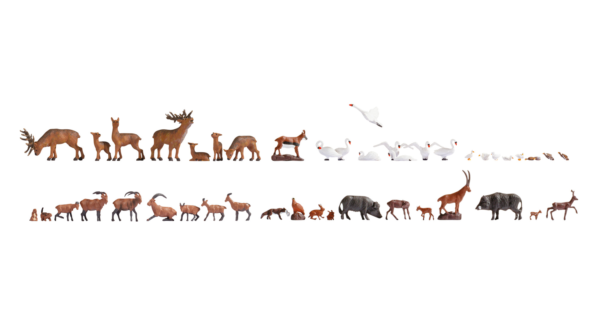 NOCH 16053 Spur H0 Mega-Spar-Set "Wildtiere" 45 Figu59,99