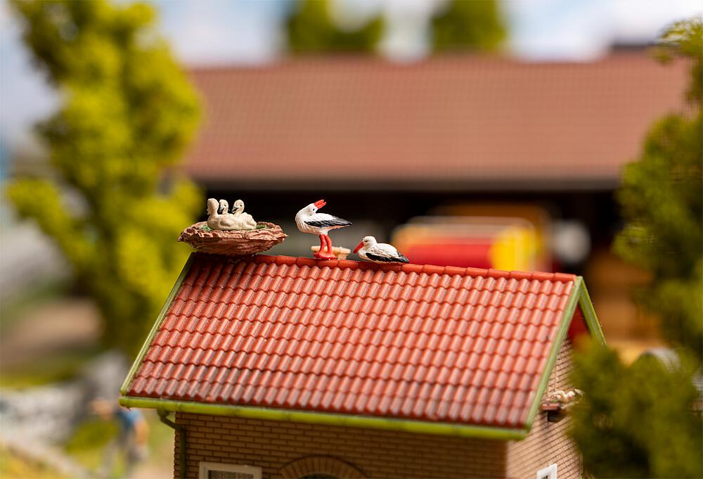 Faller 180239 Spur H0 Figuren-Set mit Mini-Sound-Effekt Stör