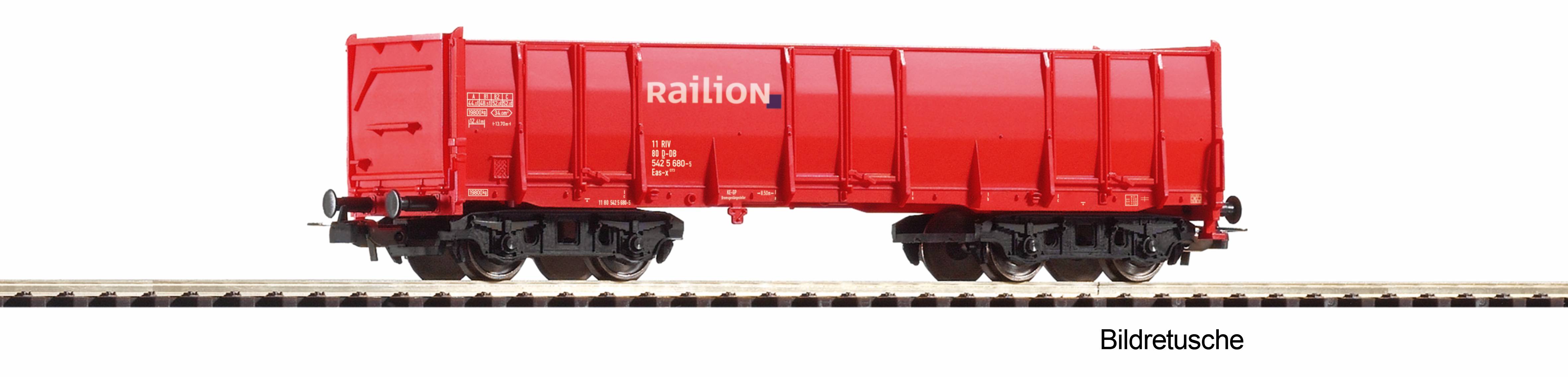 Piko 98559A2 Hochbordwagen Eaos Railion VI, vkrot, #15
