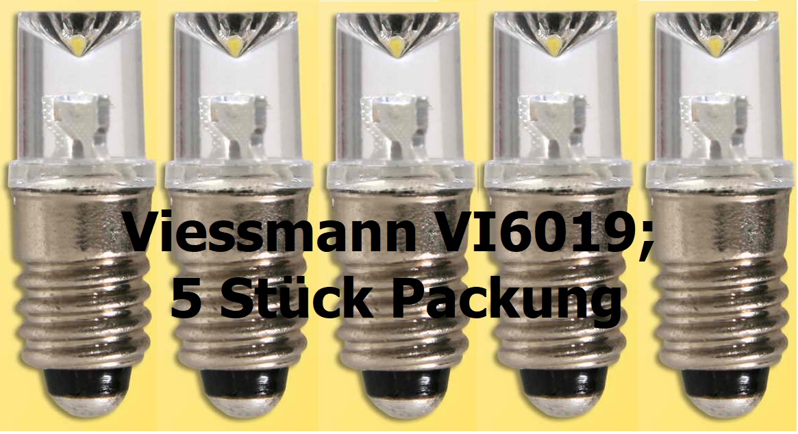 Viessmann 6019 Spur H0 LED-Leuchte m. Gwindefas.   12,5