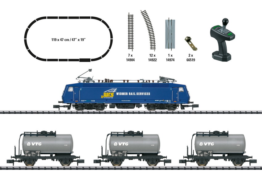 Minitrix 11158 Spur N Digital-Startpackung Güterzug   279,00