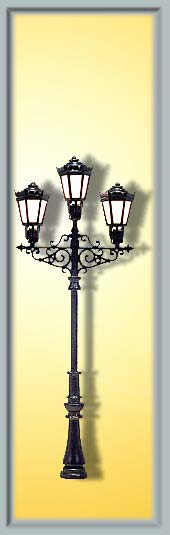 Viessmann 6398 Spur H0 Gaslaterne dreifl. LED      31,5
