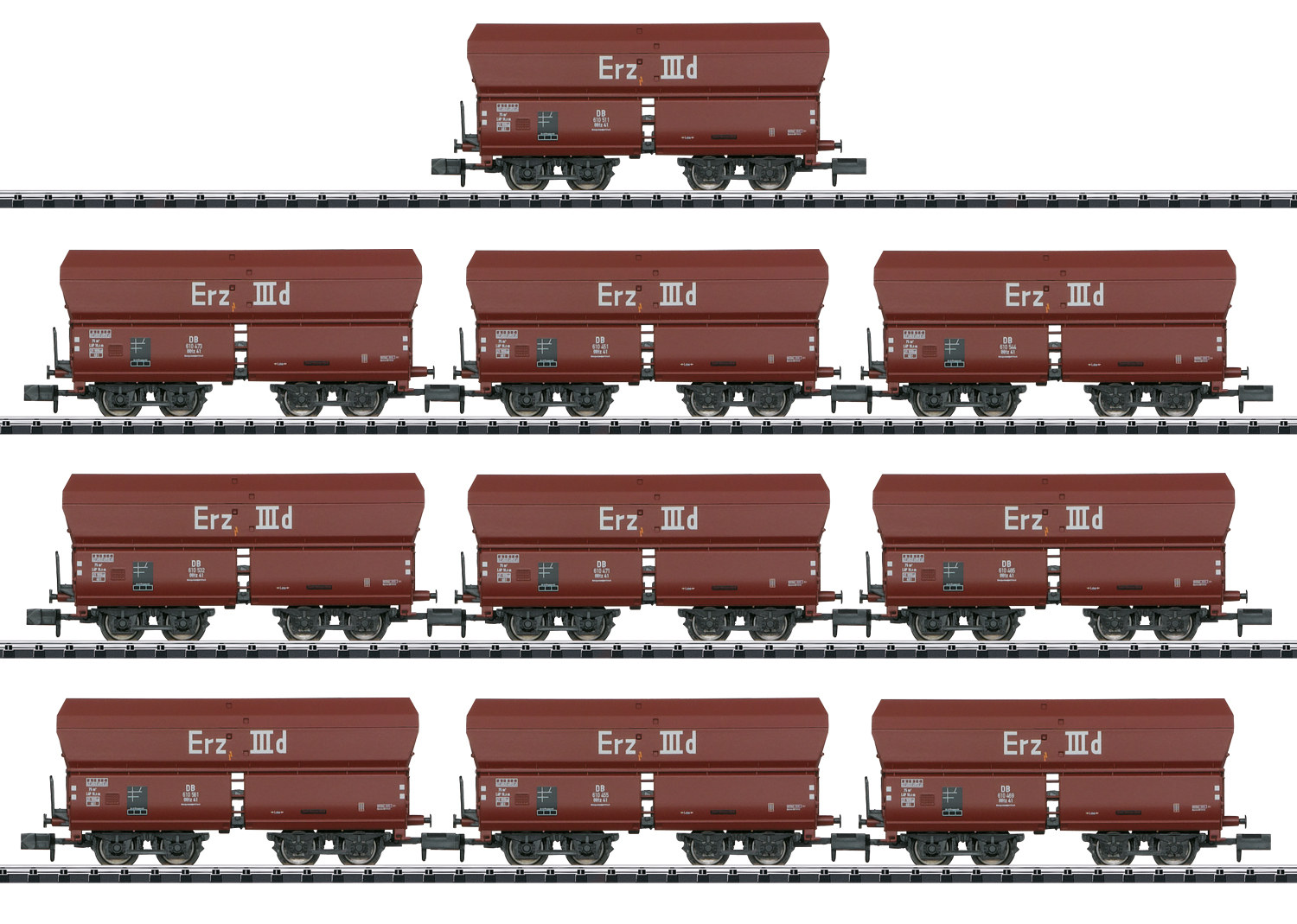 Spur N  Nr. 01-10 nur ein Wagen  Erz IIId DB       NH2021