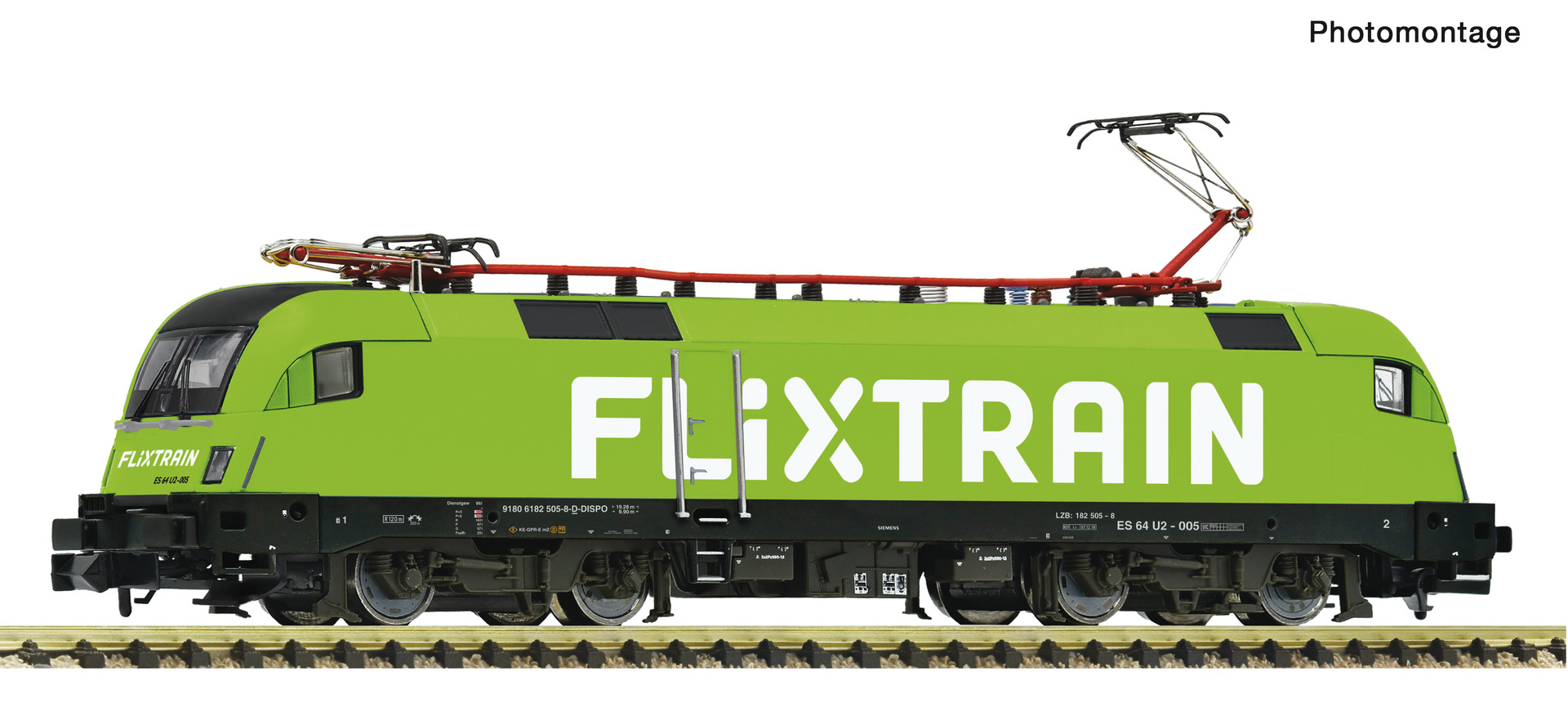 FLEISCHMANN 7570079 Spur N  E-Lok BR 182 Flixtrain DCC-Sound
