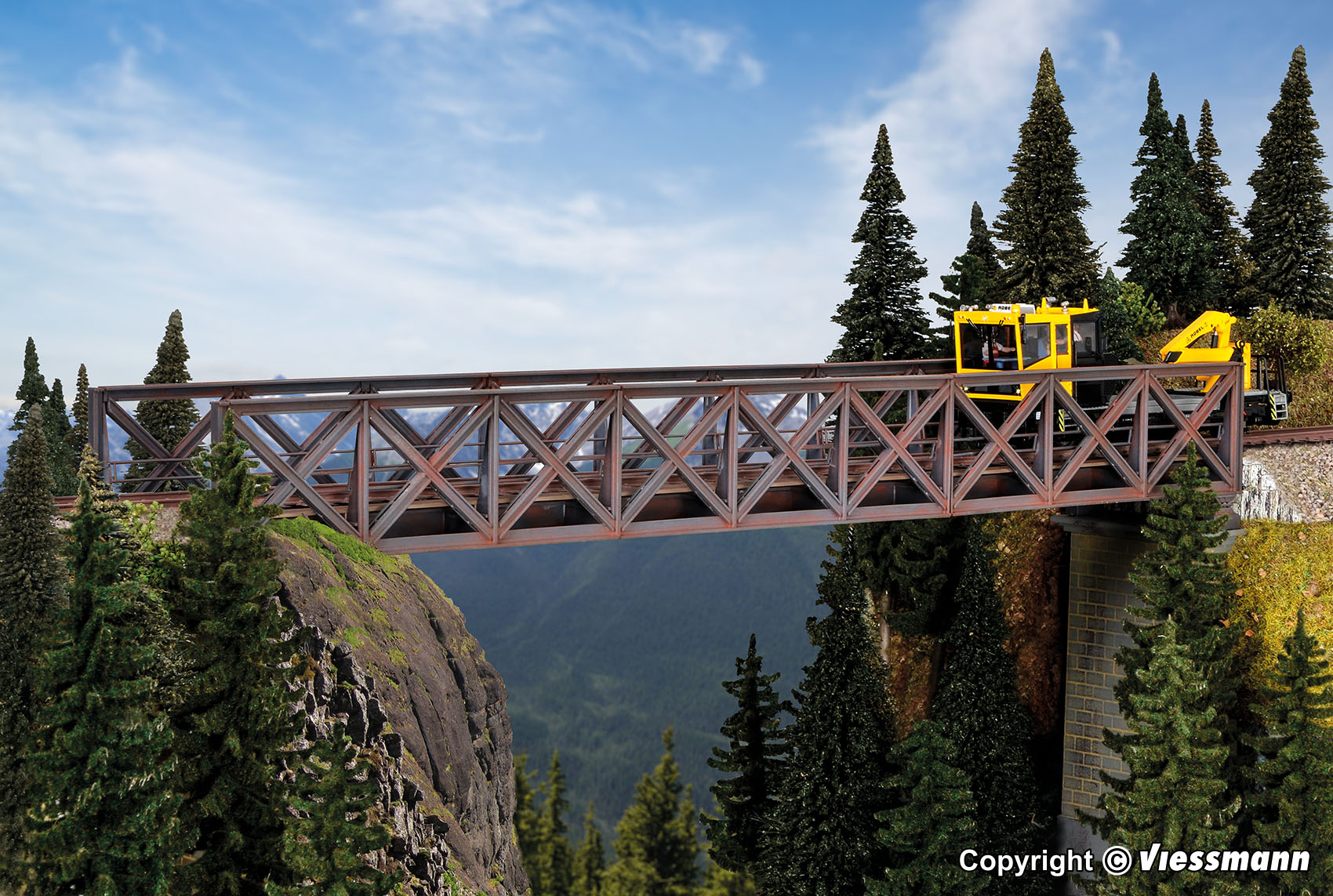 Kibri 39702 Spur H0 Fachwerk-Stahlbruecke, ein     38,95