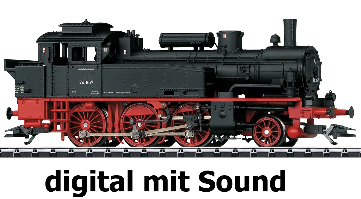 Trix 22550 Spur H0= Dampflok BR 74 867 DB Ep 3  SOUND ##