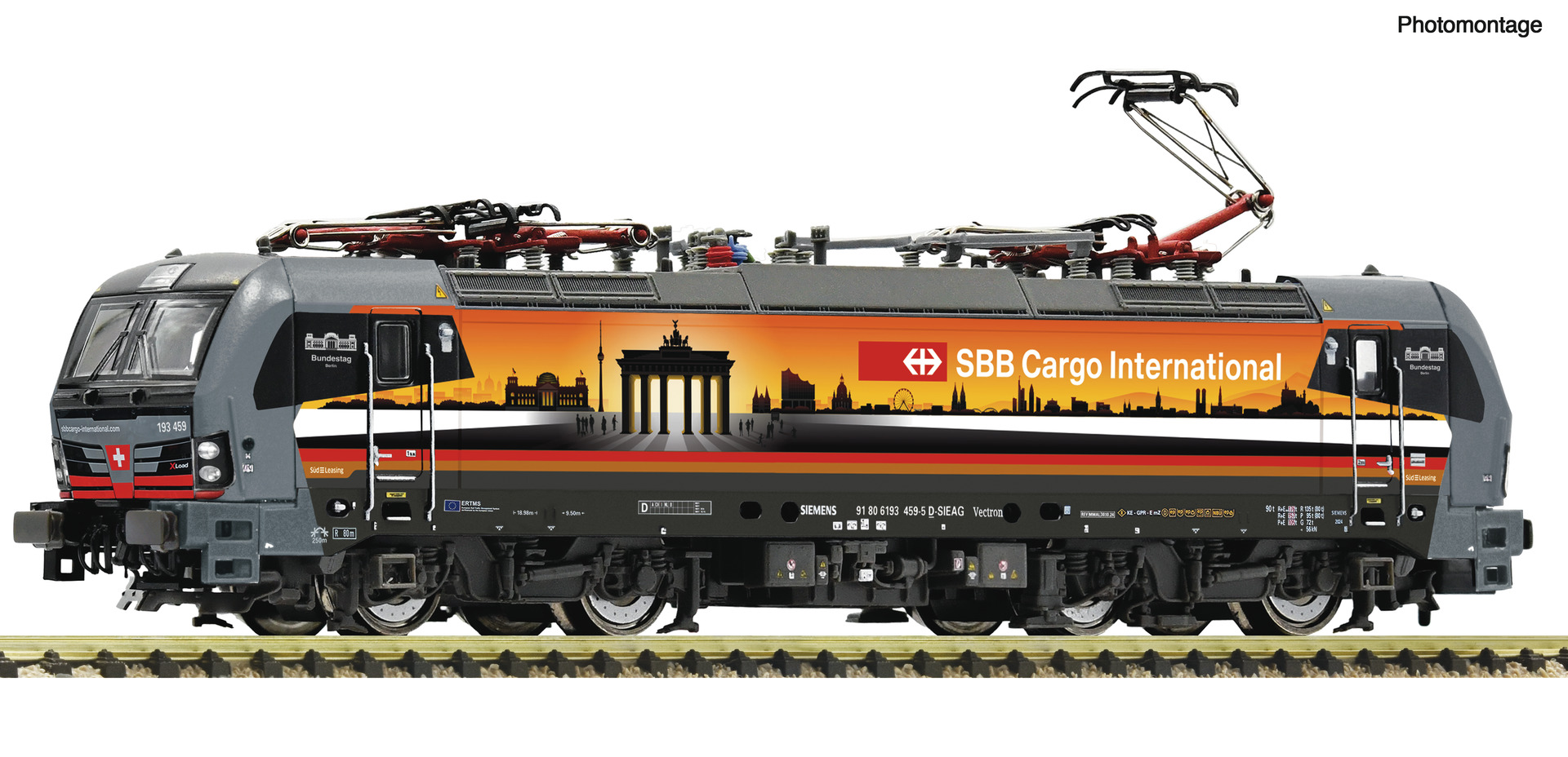 FLEISCHMANN 7570074 Spur N  E-Lok 193 459 SBB DE Piercer DCC