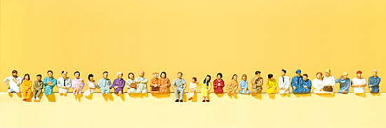 Spur H0 Busfahrer, Fahrg„ste. 26 Figu            Preiser H0