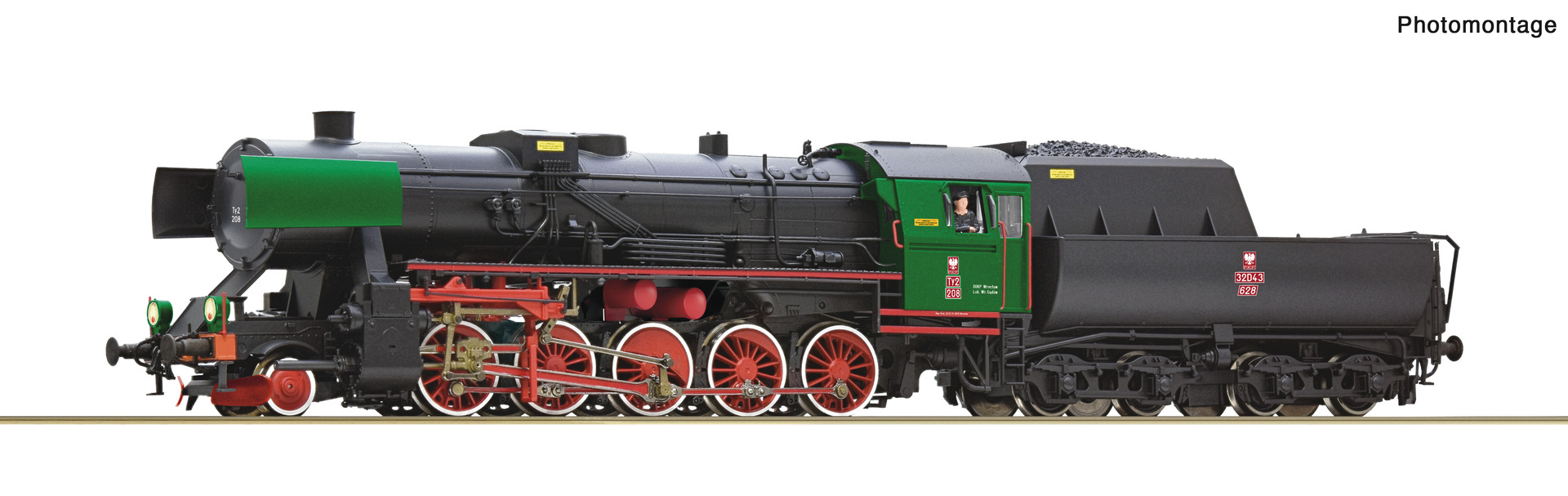 ROCO 70112 Spur H0 Dampflok Ty2 PKP DC-Sound DCC      489,9