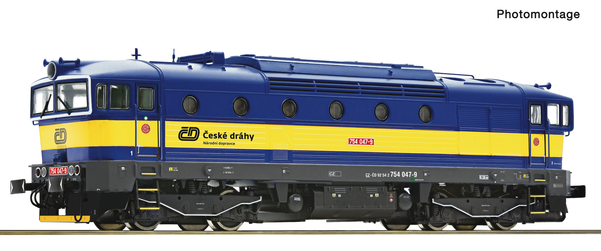 ROCO R7300089 Spur H0 Diesellokomotive 754 047-9 DC   244,9