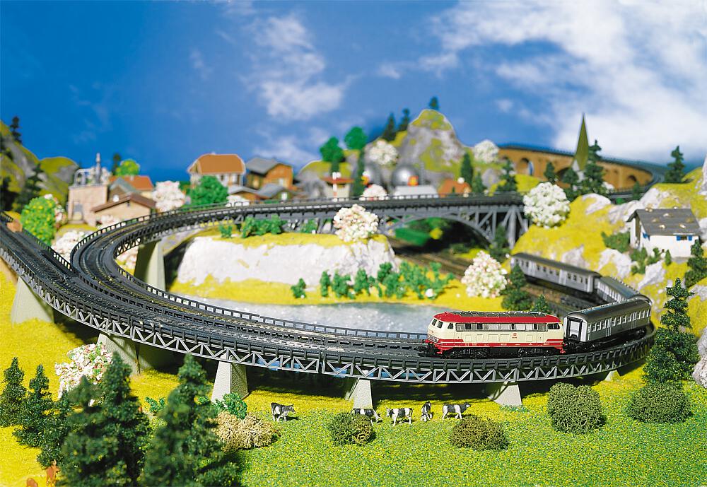 Faller 222543 Spur N 6 Auffahrtsteile, gebogen          43,9