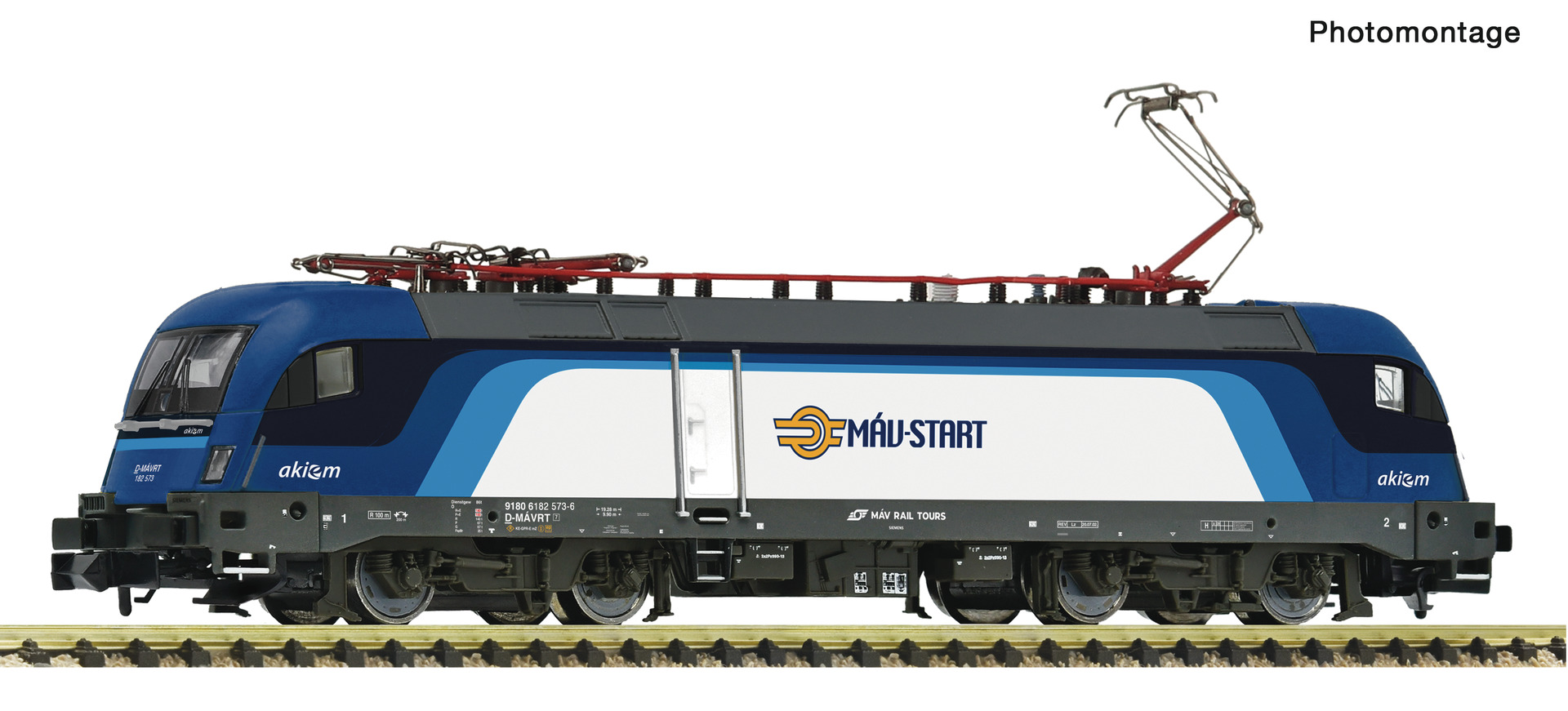 FLEISCHMANN 7570084 Spur N  E-Lok BR 182 MAV DCC-Sound