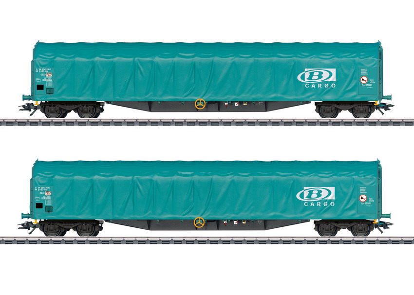 Märklin 47164 Spur H0  Schiebeplanenwagen-Set Rils    99,99