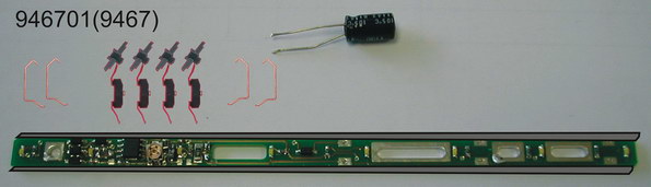 FLEISCHMANN 946701 Spur N  LED Innenbeleuchtung Ers. fuer