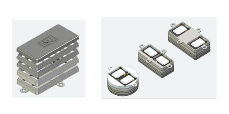 ESU 50340 Lautsprecherset, Dual 11x15mm, Modulares Schallkap
