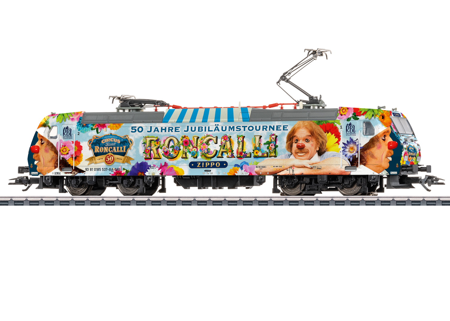 Trix 22469 E-Lok BR 185.1 Circus Roncalli