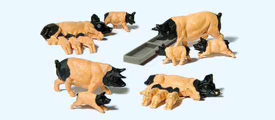 Spur H0 Schwäbisch Hallische Schweine  NH2014    Preiser H0