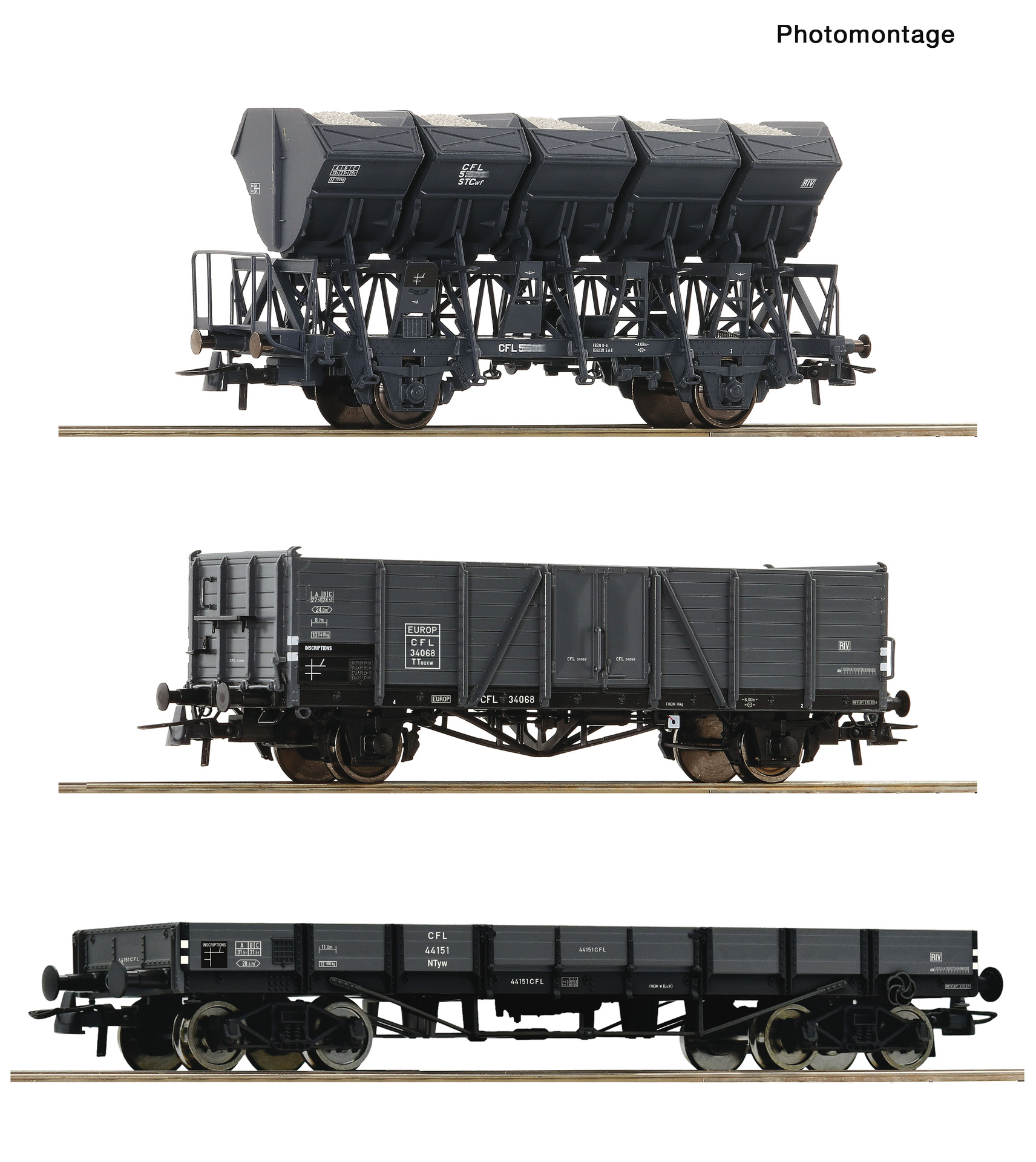 ROCO R6600258 Spur H0 3-tlg. Set: Güterzug CFL        99,9