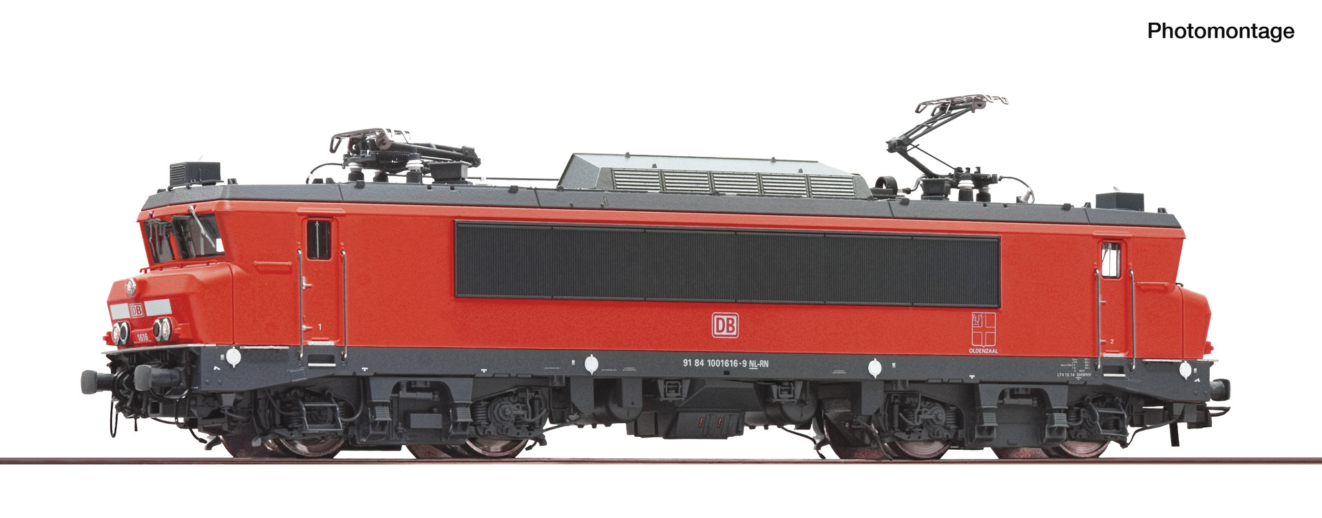 ROCO 7510197 Spur H0 E-Lok 1616 DB AG rot DC-Sound DCC379,9