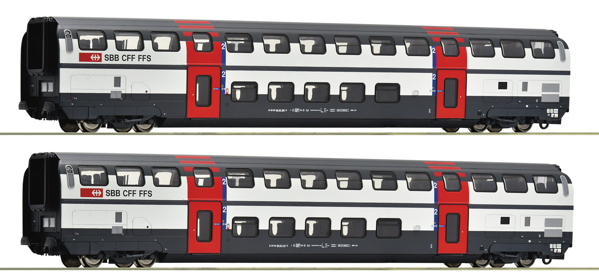ROCO R6200216 Spur H0 2-tlg. Set 1: Doppelstockwagen 239,9