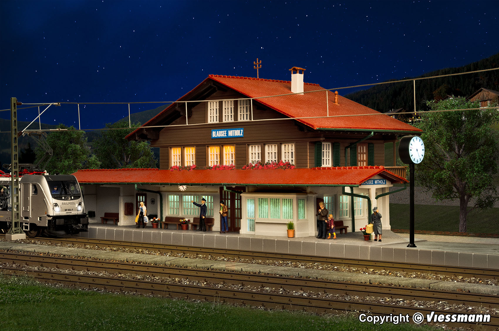 Kibri 39508 Spur H0 Station Blausee Mitholz        49,5
