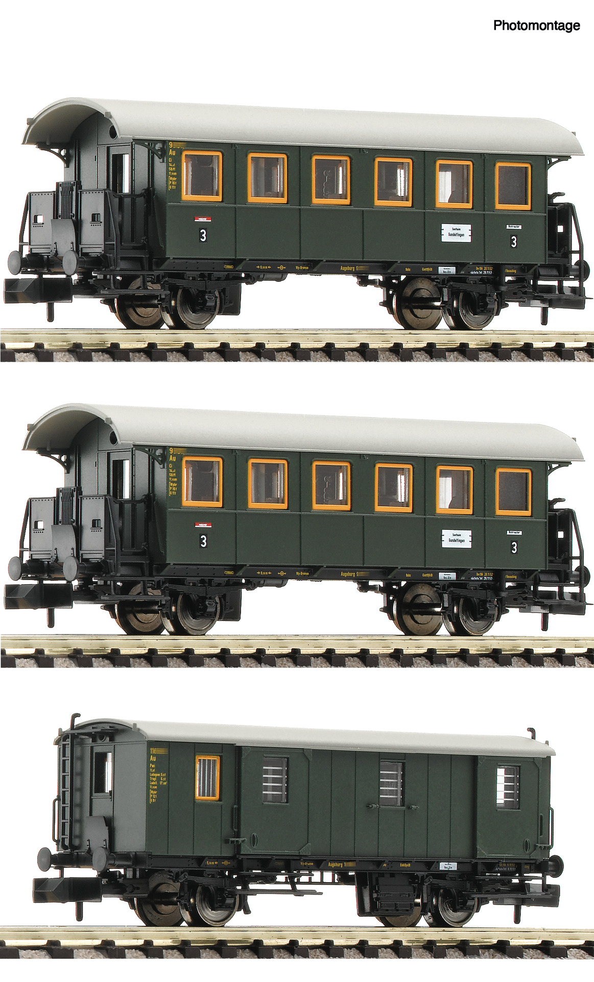 Fleischmann 6260023 3-tlg.Set Personenzug DB