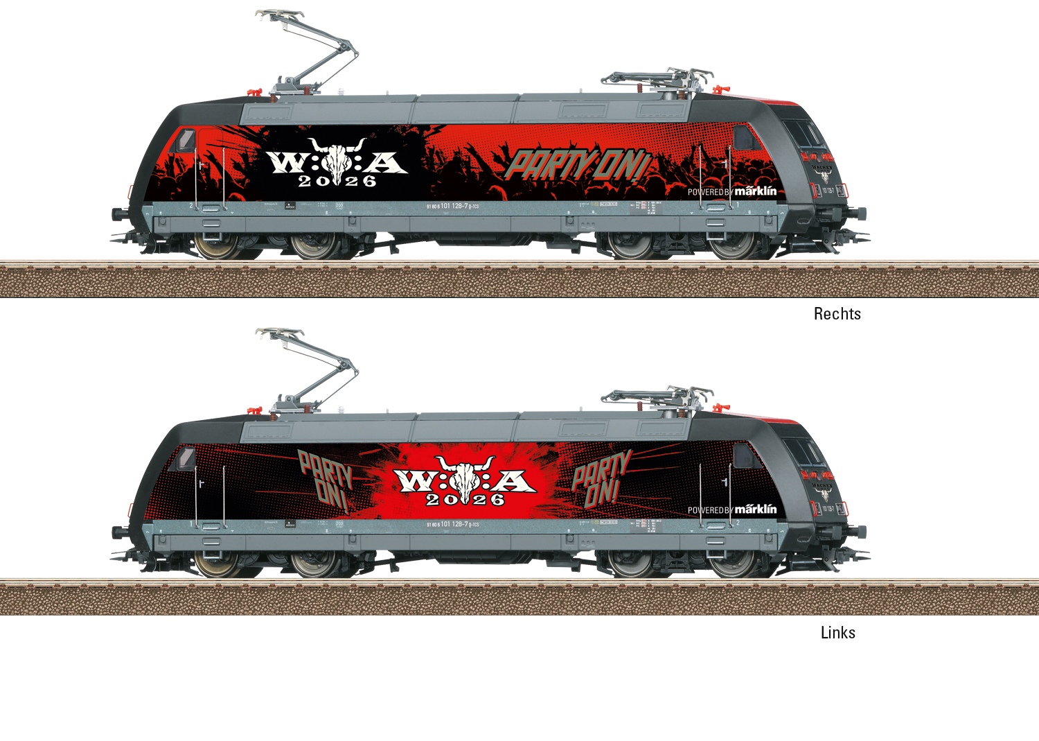 Trix 25476 Spur H0  E-Lok Wacken Open Air W:O BR 101   444.0