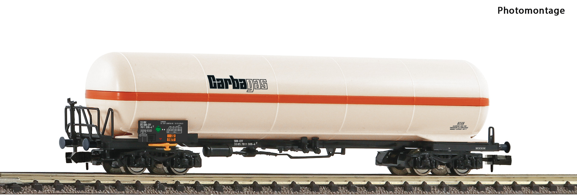 Fleischmann 849118 Spur N Druckgaskesselwagen Zags SBB