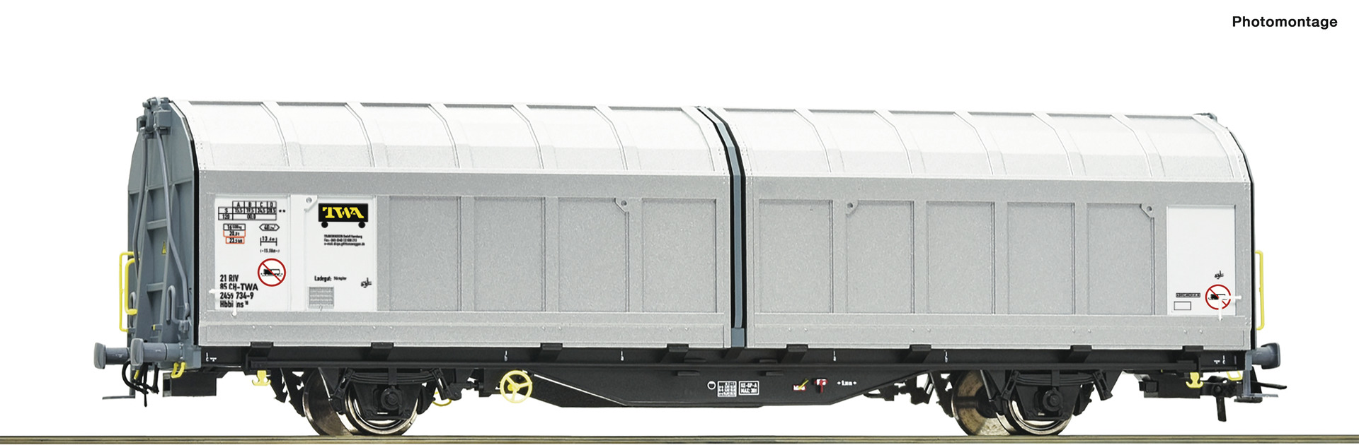 ROCO 77495 Spur H0  Schiebewandwagen TWA  #ey