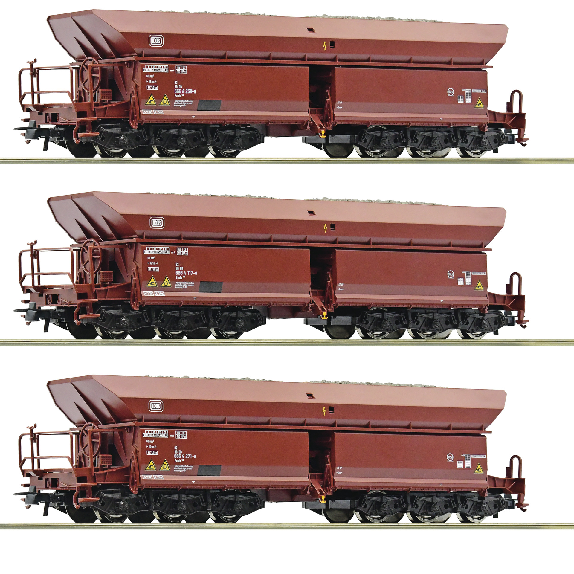 ROCO 77031 Spur H0 3er Set Erzwagen DB #2             109,9