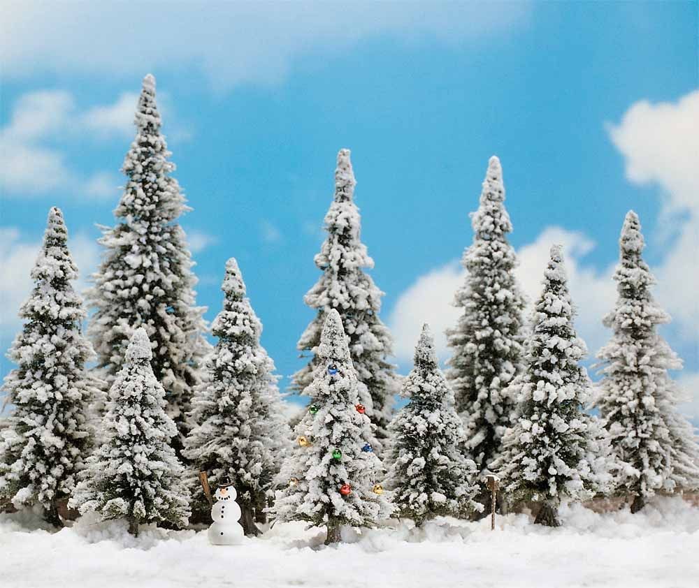 H0     10 Schneetannen H0                       [UVP  18.99]