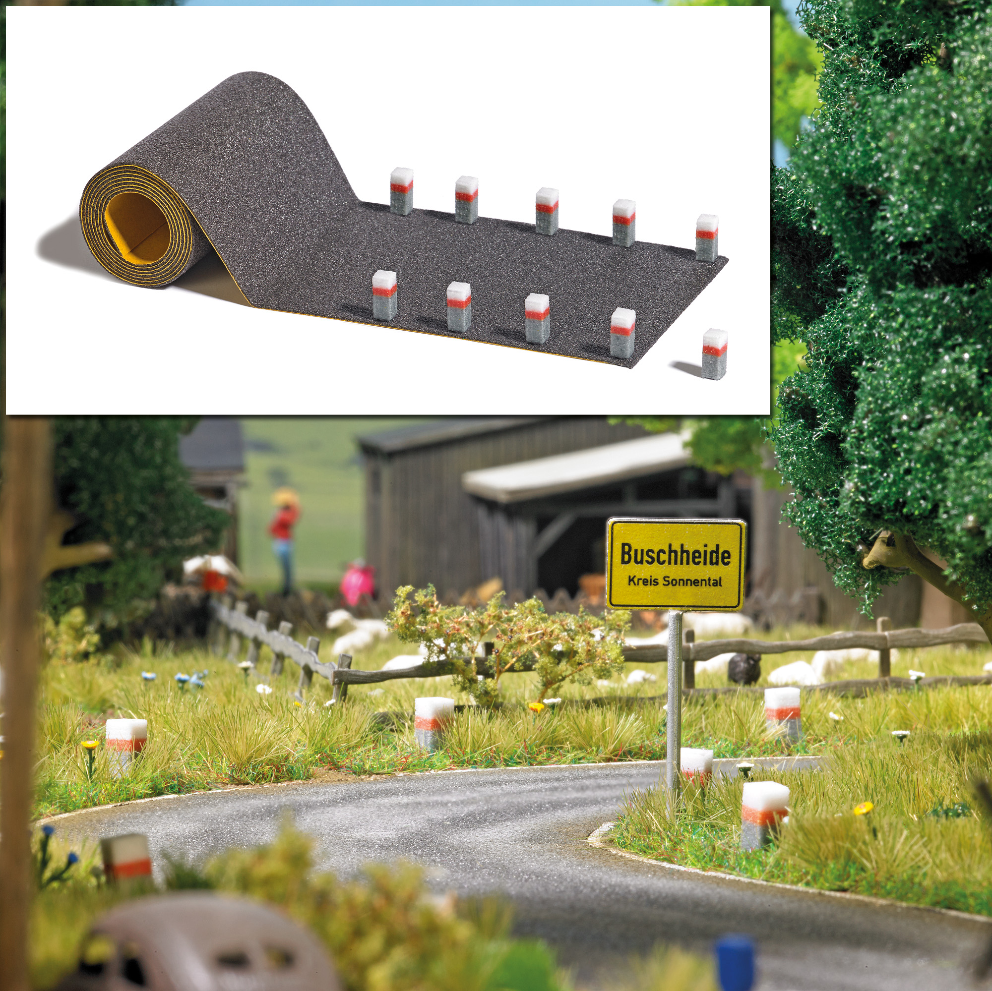 Busch 1122 Spur H0 Leitsteine H0                      16,99