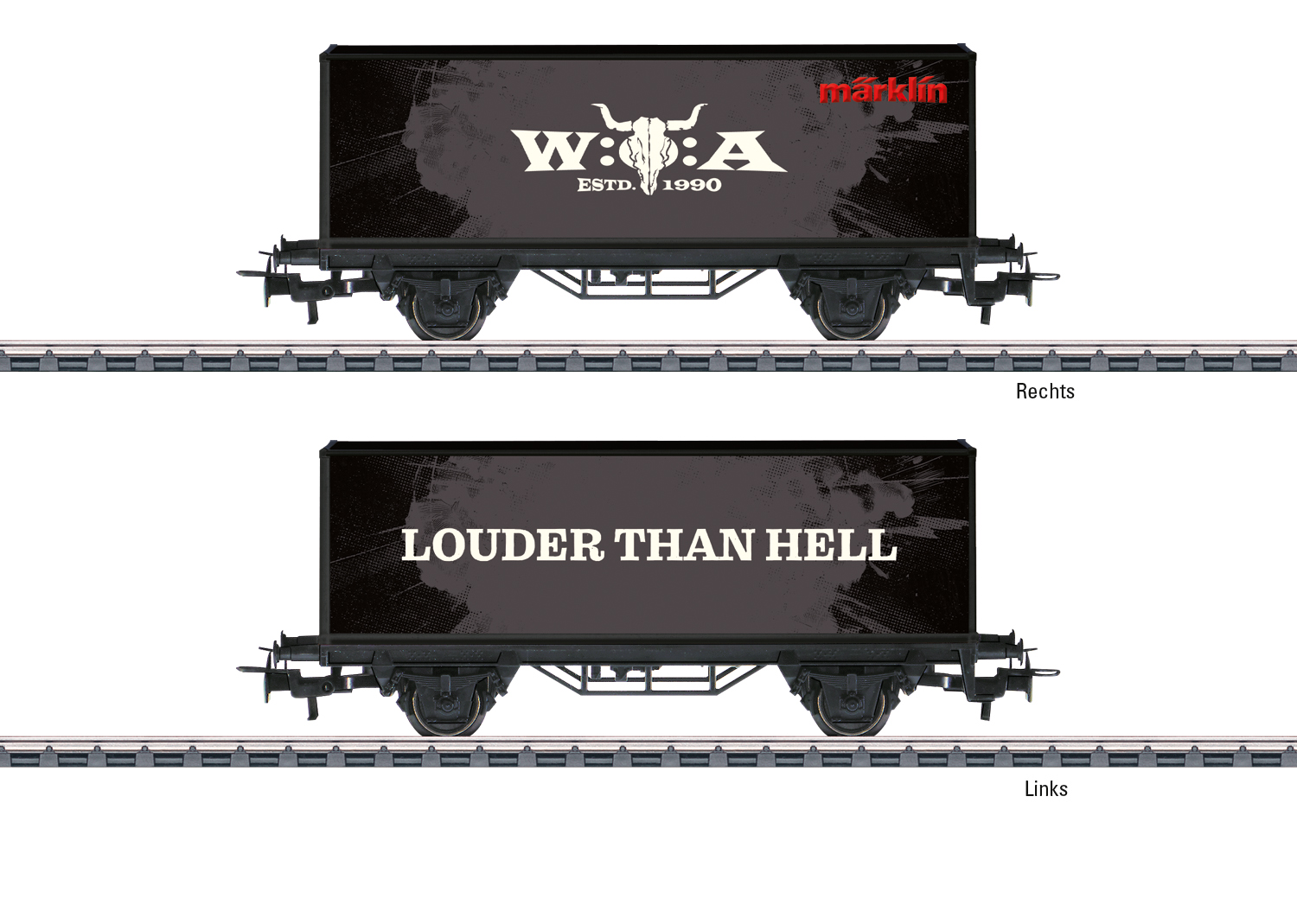Märklin 44296 Spur H0 Containerwagen W:O:® Wacken Open Air