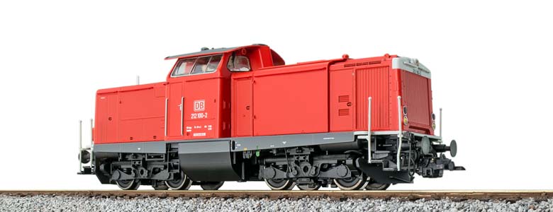 ESU 31575 =+~ Diesellok, H0 BR 212 100 DB verkehrsrot ey