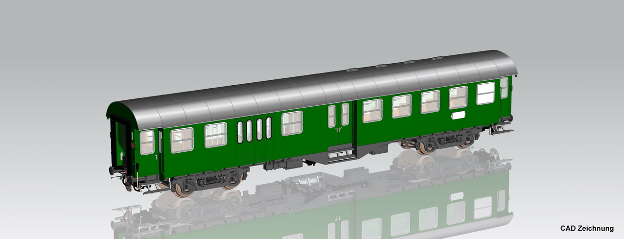 PIKO 58862 Spur H0  Umbauwagen 2. Kl. mit Gepäckabte69