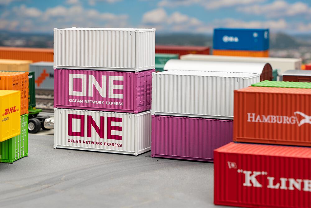 Faller 182052 Spur H0 20' Container ONE, 5er-Set          33